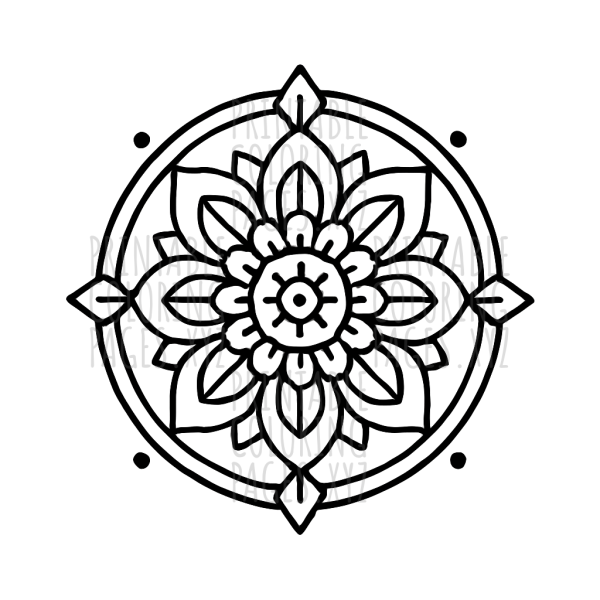 Intricate Abstract Geometric Mandalas for Creative Coloring