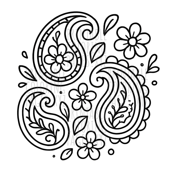 Intricate Abstract Paisley Patterns Collection