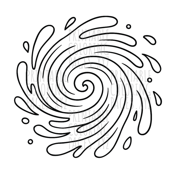 Whimsical Swirls: Abstract Paint Pattern Art