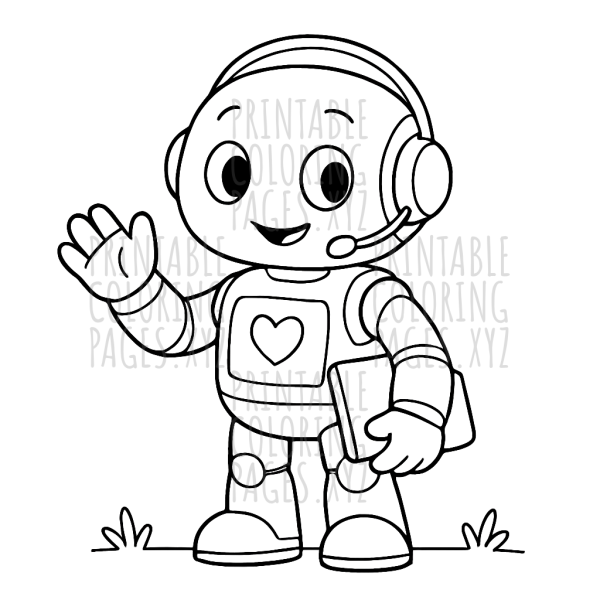 Friendly AI Robot Assistant Adventures