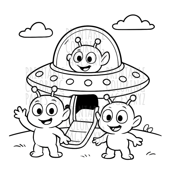 Alien Spaceship Arrival Adventure