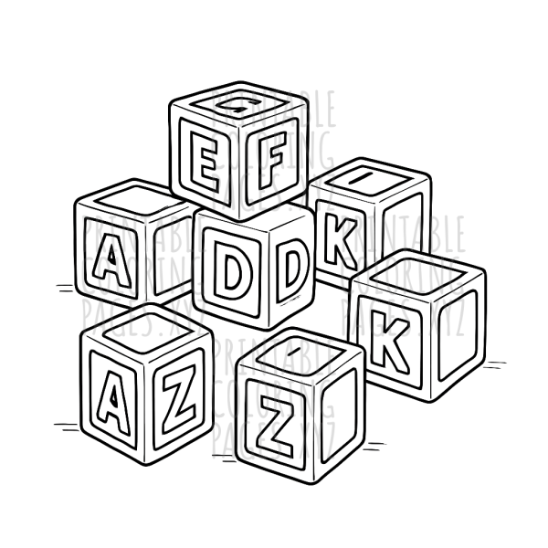 Colorful Alphabet Blocks Adventure