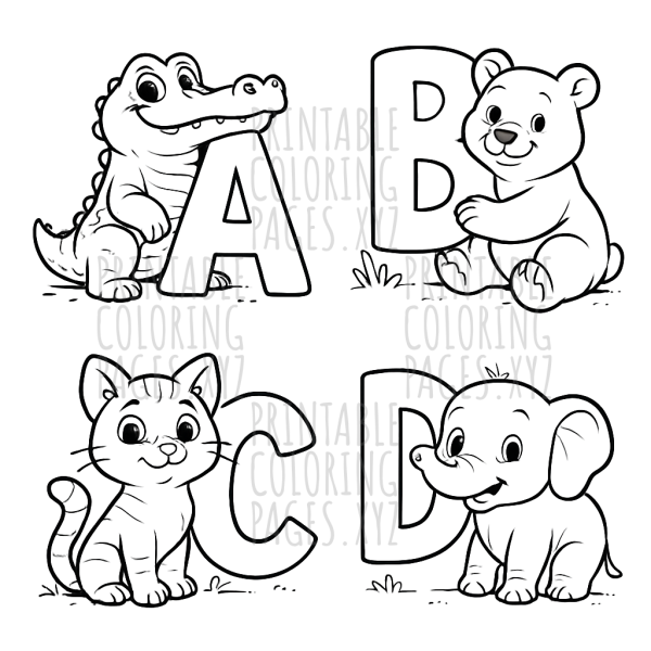 Alphabet Adventures with Animals