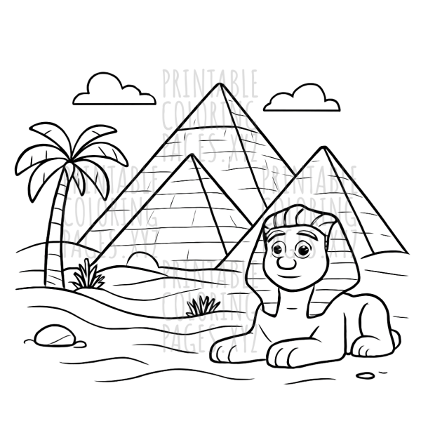 Mystical Ancient Egyptian Pyramid Landscape