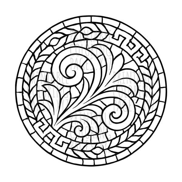 Timeless Ancient Mosaic Ornament Pattern