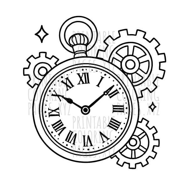 Intricate Antique Pocket Watch Gears