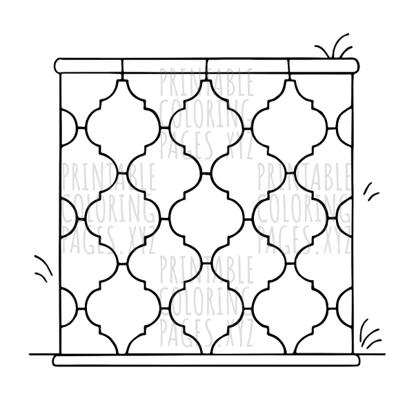 Intricate Arabesque Tiled Wall Patterns