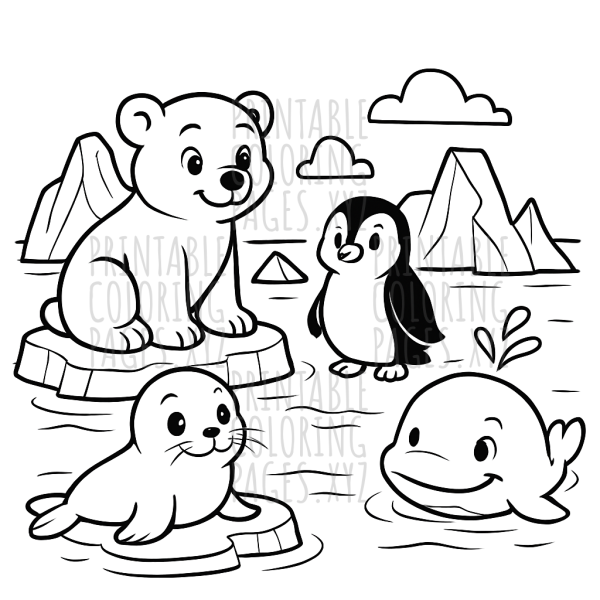 Frozen Wonders: Arctic Icebergs and Animals Adventure
