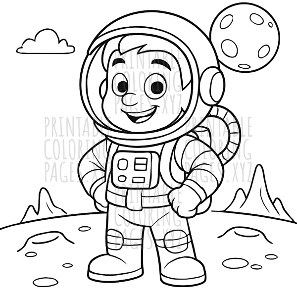 Astronaut Exploring an Alien Planet Adventure