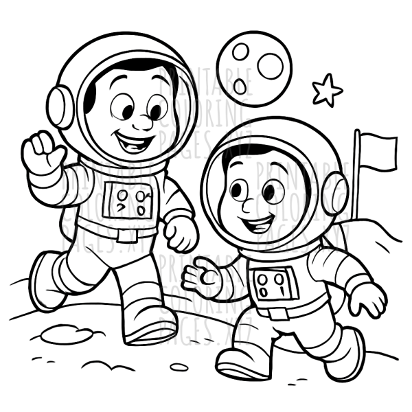 Moonwalk Adventure with Brave Astronauts