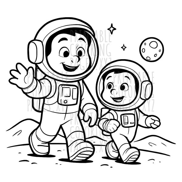 Moonwalk Adventure with Brave Astronauts