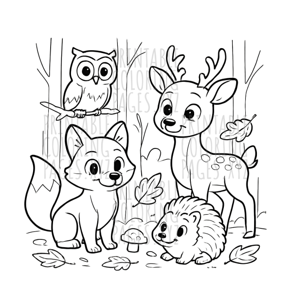 Cozy Creatures of the Autumn Forest