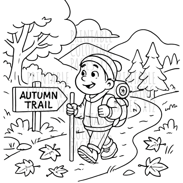 Serene Autumn Valley Hiking Adventure