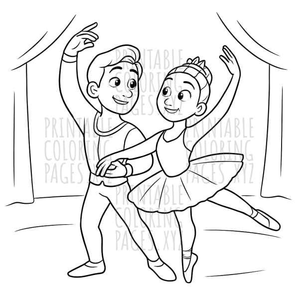 Graceful Ballet Dancers in Action