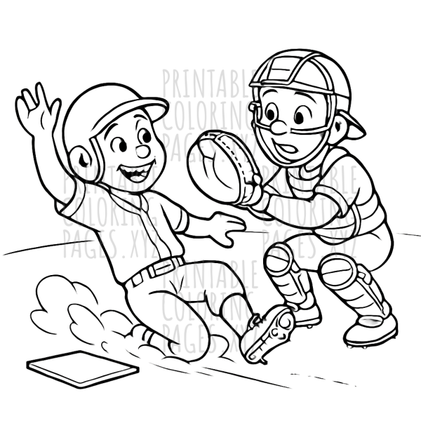 Sliding Home: Exciting Baseball Action