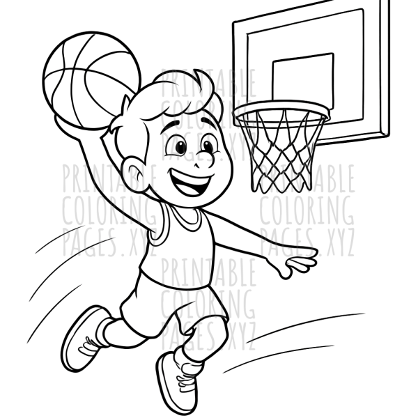 Epic Basketball Slam Dunk Action