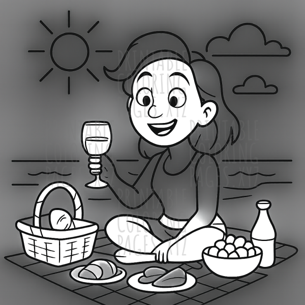 Sunny Beach Picnic Adventure