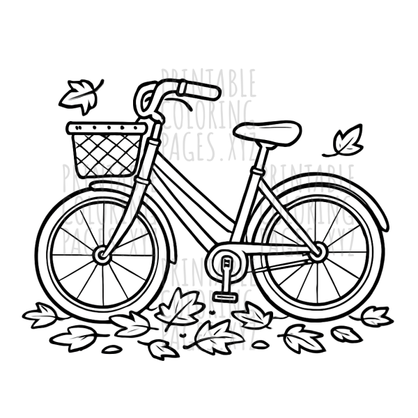 Bicycle Adventure Through Autumn Leaves