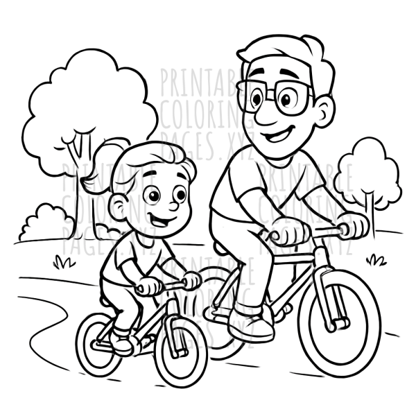 Sunny Bicycle Ride Through the Park