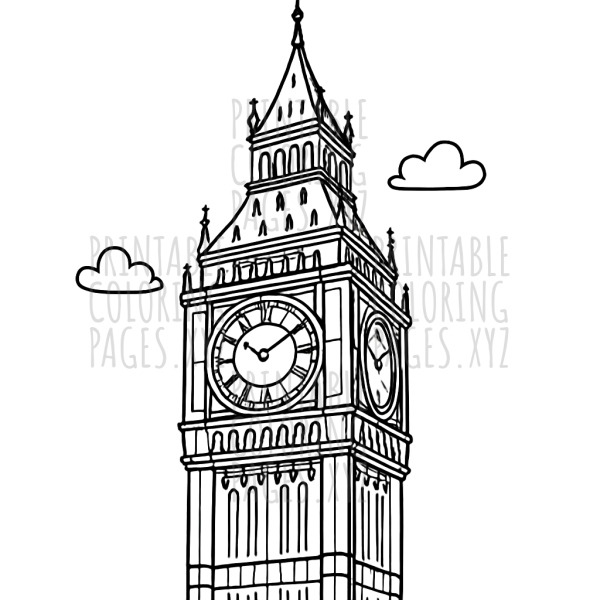 Timeless Big Ben Clock Face Artwork