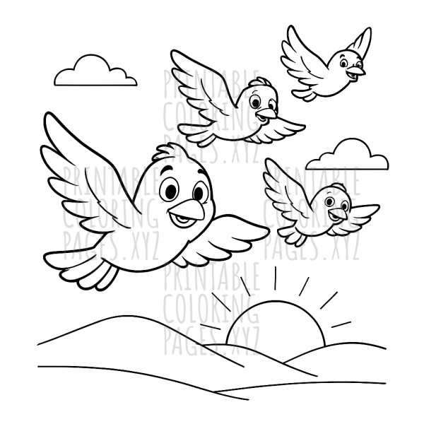 Soaring Birds at Dawn Adventure