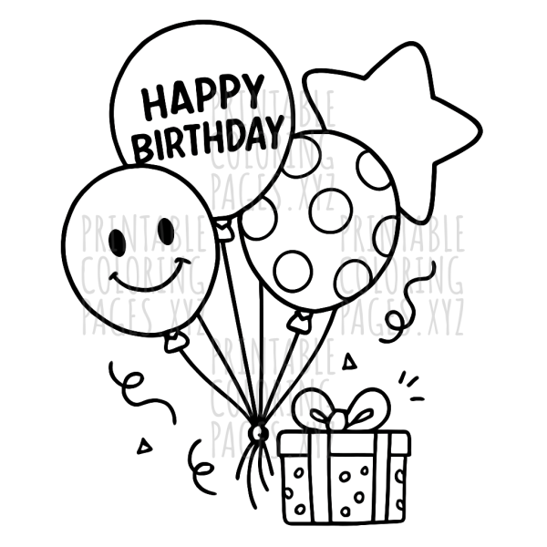 Bright Birthday Balloons Celebration