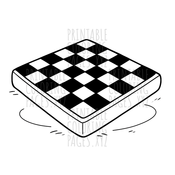 Bold Black and White Checkerboard Design