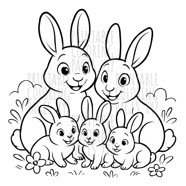 Bunny Family Meadow Adventure