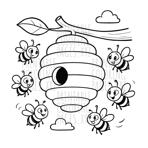 Buzzing Honeybee Hive Adventure