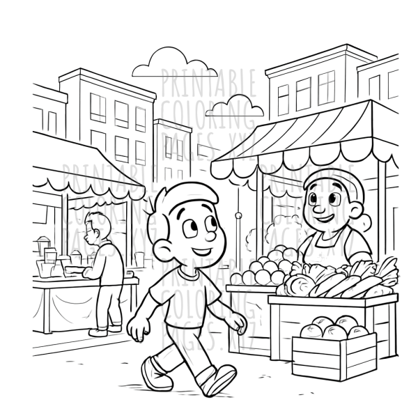 Vibrant Street Market Adventure
