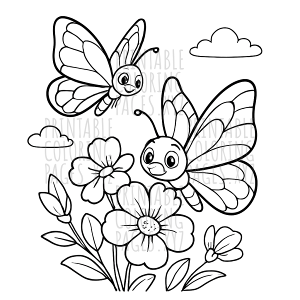 Whimsical Butterflies & Blooming Flowers Adventure
