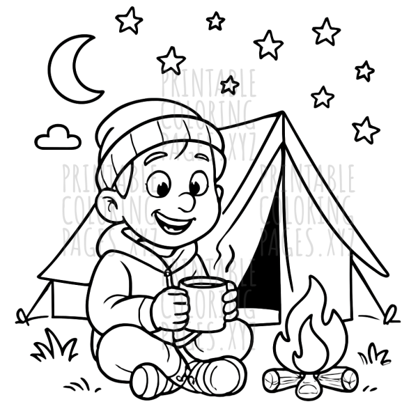 Dreamy Camping Under the Starry Sky Adventure