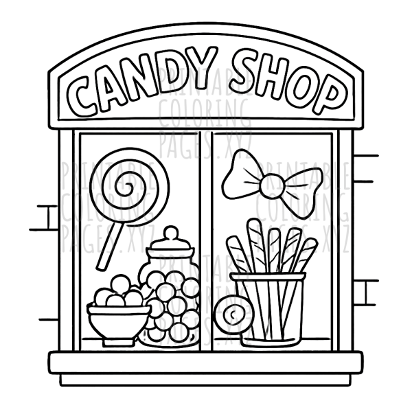 Sweet Treats at the Candy Shop Window
