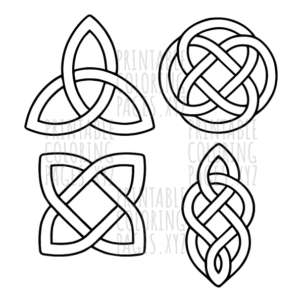 Intricate Celtic Knot Art for Creative Coloring