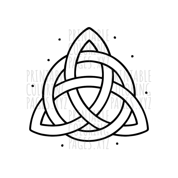 Intricate Celtic Knot Geometric Pattern