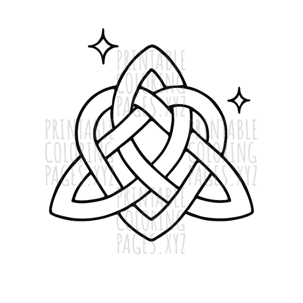 Intricate Celtic Knot Art for Creative Coloring