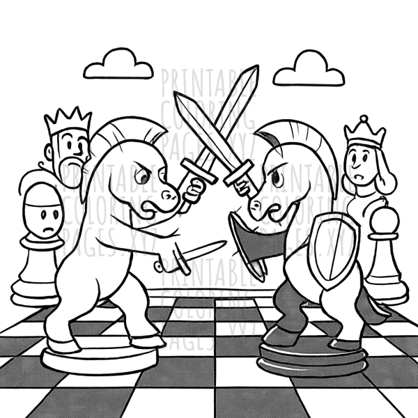 Epic Checkerboard Chess Showdown