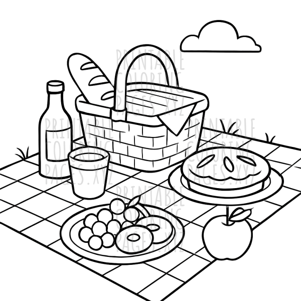 Sunny Checkerboard Picnic Adventure