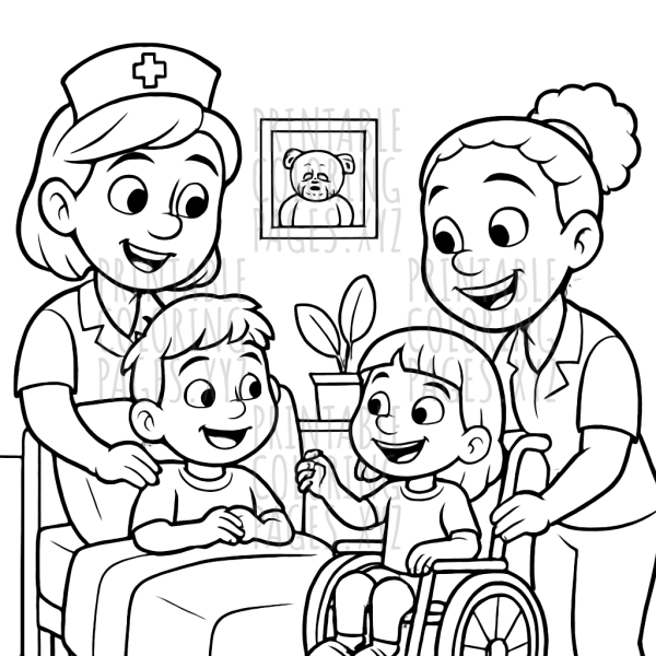 Caring Nurses Bringing Smiles to Kids