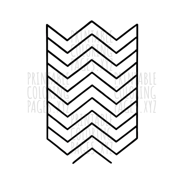 Stylish Chevron Pattern for Creative Coloring