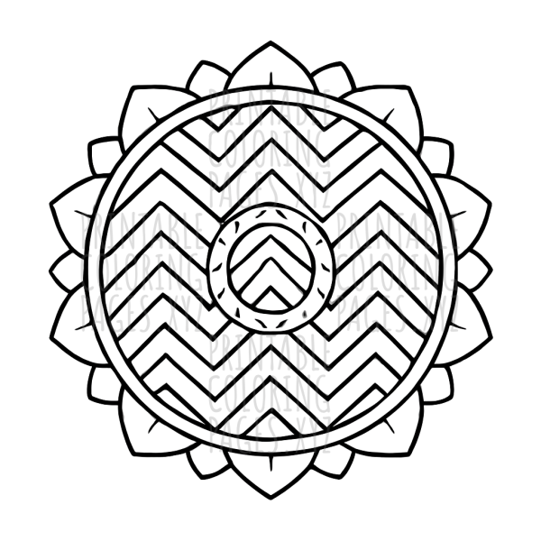 Creative Chevron Mandala Art