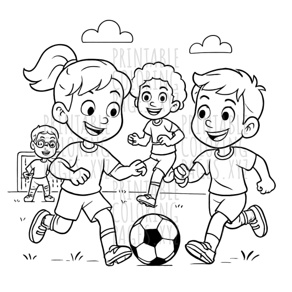 Joyful Soccer Fun with Kids on the Field