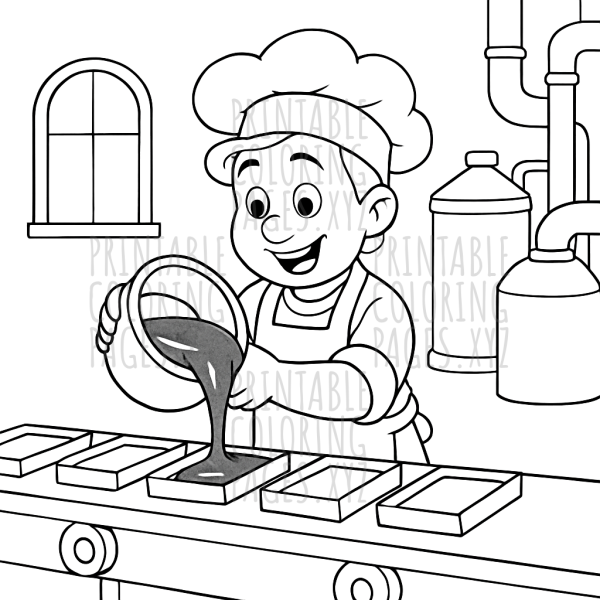 Whimsical Chocolate Factory Adventure