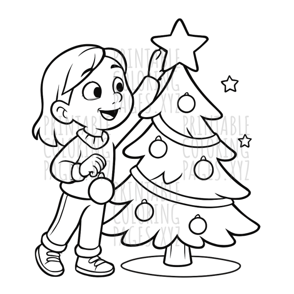 Festive Christmas Tree Decorating Fun