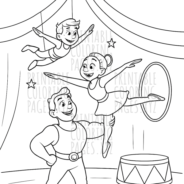 Daring Circus Acrobats Showing Amazing Tricks