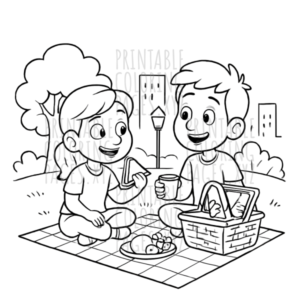 Sunny Day at the City Park Picnic