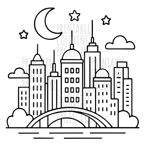 City Lights and Starry Nights