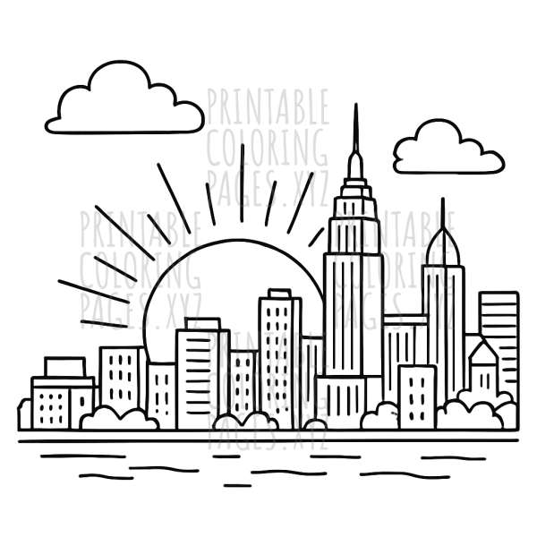 Sunset City Skyline Adventure