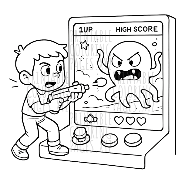 Retro Arcade Battle Adventure