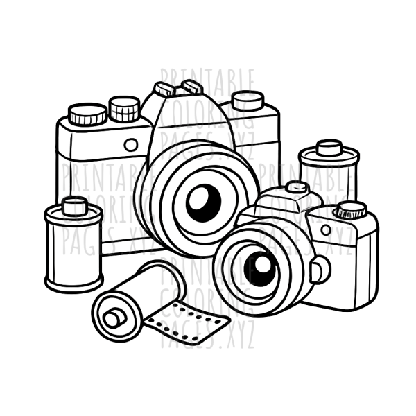 Timeless Classic Cameras and Film Rolls